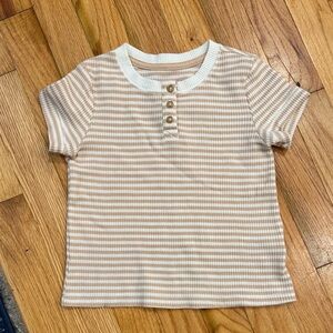 Car & Jack, waffle knit short sleeve top, size 4T